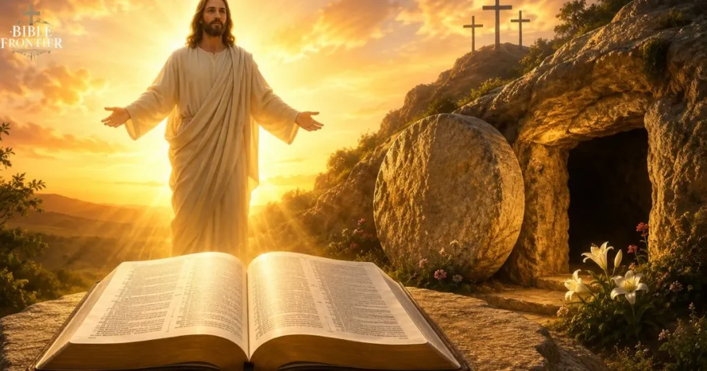 Bible Verses About Hope in Jesus Christ with salvation, grace, resurrection, and eternal life