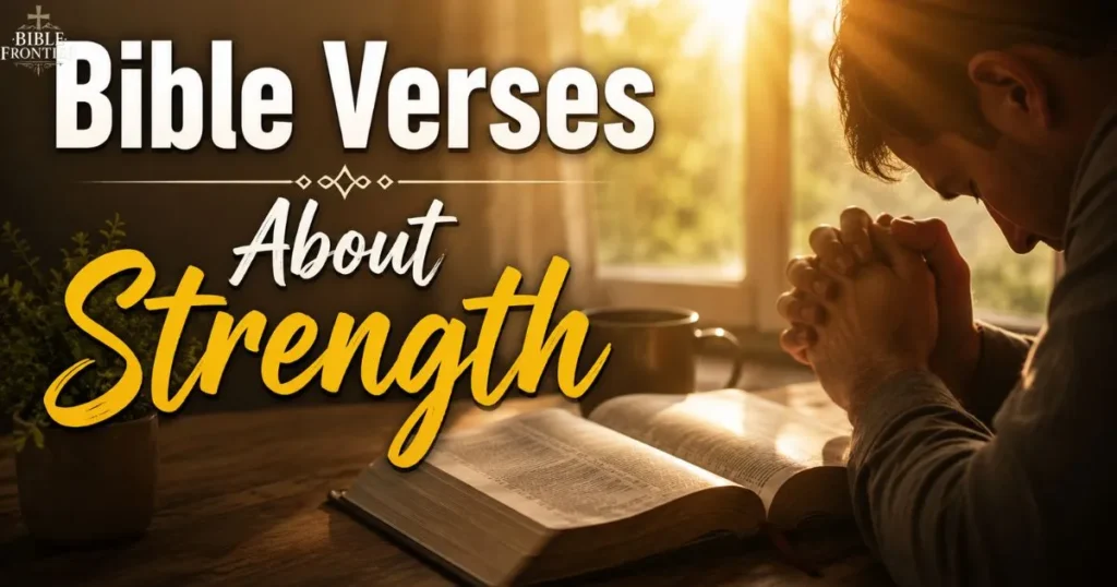 Bible Verses About Strength reminding believers to trust God's power during life's hardest moments