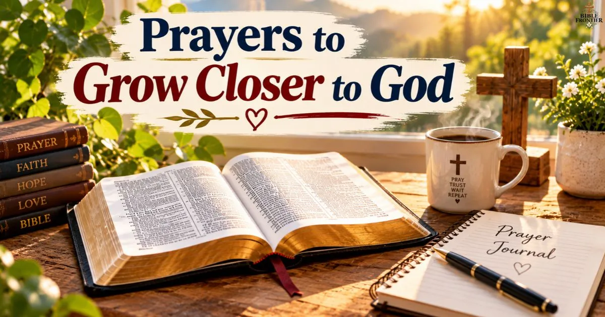 Prayer journal and open Bible showing a daily routine of seeking God