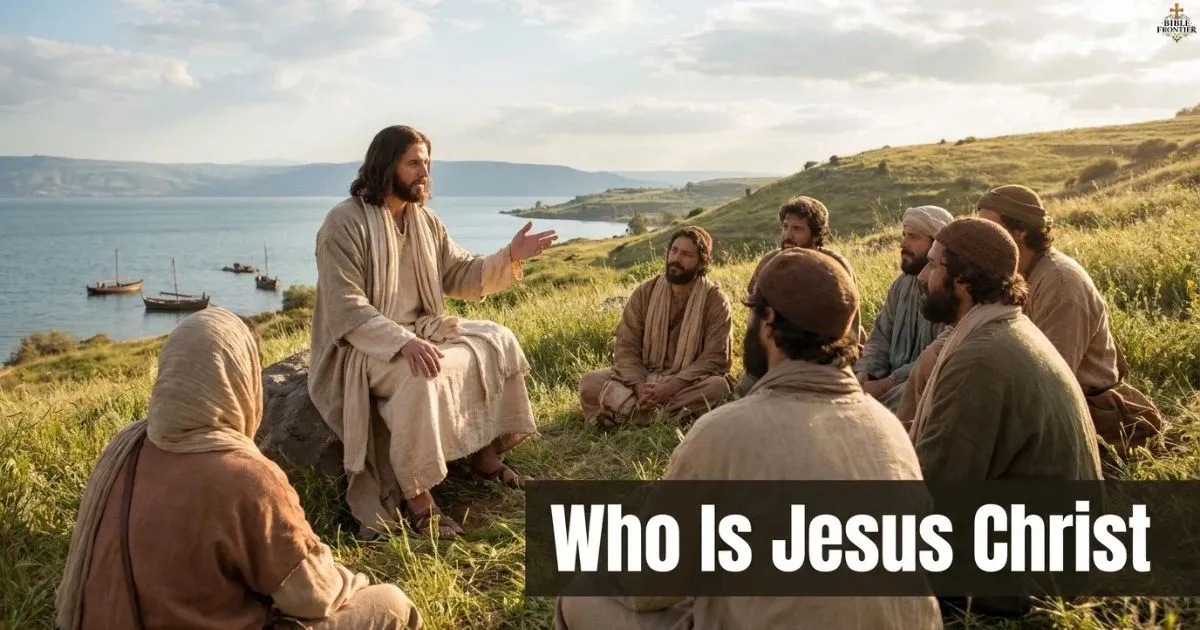 Who Is Jesus Christ According to the Bible? Jesus teaching His disciples by the Sea of Galilee